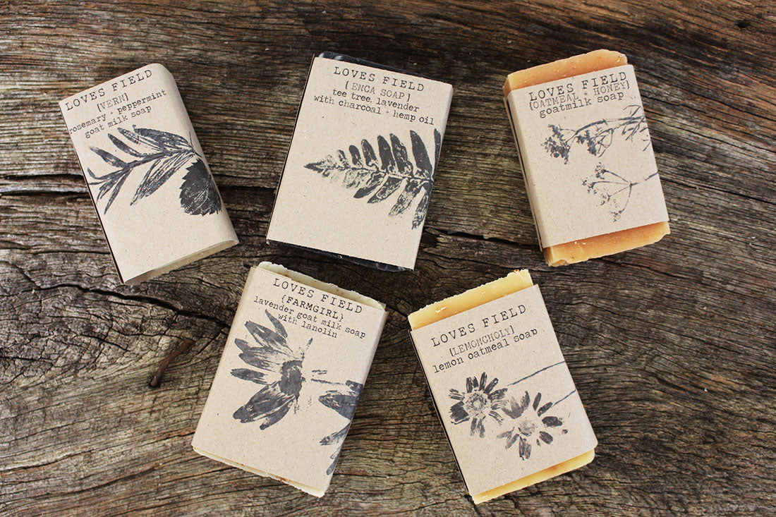 Botanical Holiday Soap 5oz front view, palm-free, handcrafted in North Carolina with natural oils and holiday-inspired botanicals